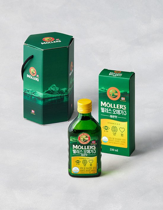 [선물세트] 뭴러스 오메가3 레몬맛 250ml X 2개 (80일분)