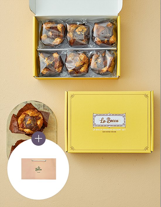 [선물세트] La bocca 밤 파이 6구 세트 480g
