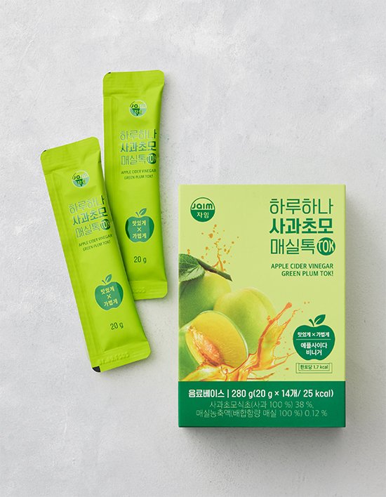 [자임] 하루하나 사과초모 매실톡 14개입