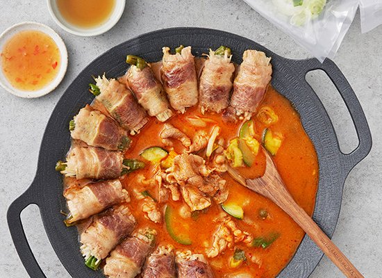 우삼겹 된장찌개 세트