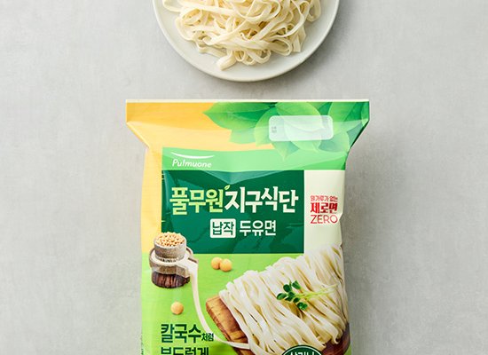 [풀무원] 식물성 지구식단 납작 두유면 3입 | 컬리