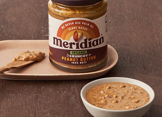 [메리디안] 100% 유기농 땅콩버터 (크런치) 280g 