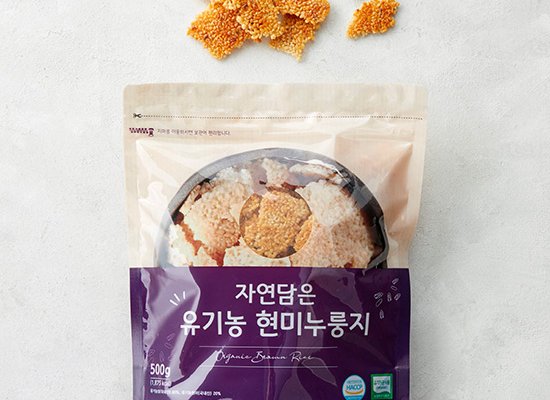 [자연담은] 국내산 유기농 현미 누룽지 500g