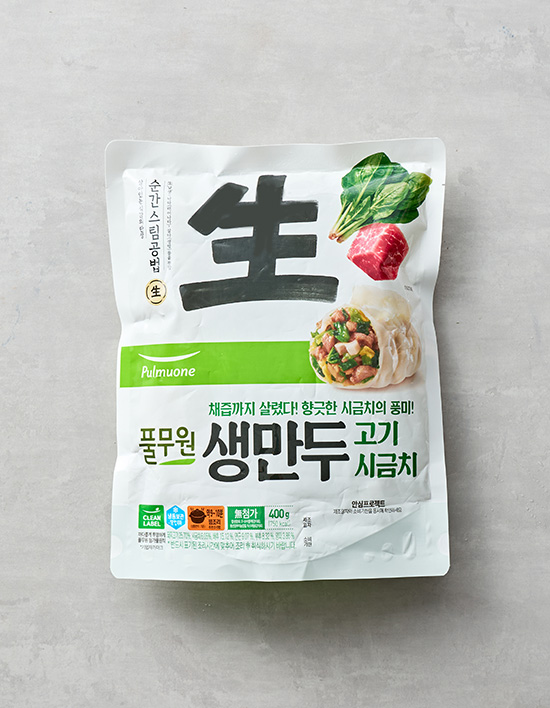[풀무원] 생만두 고기 시금치 400g