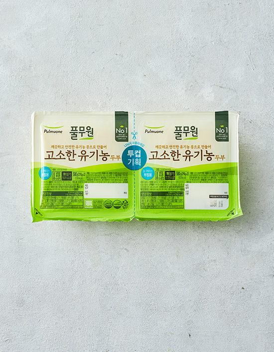 [풀무원] 고소한 유기농 두부 (부침용) 290gx2