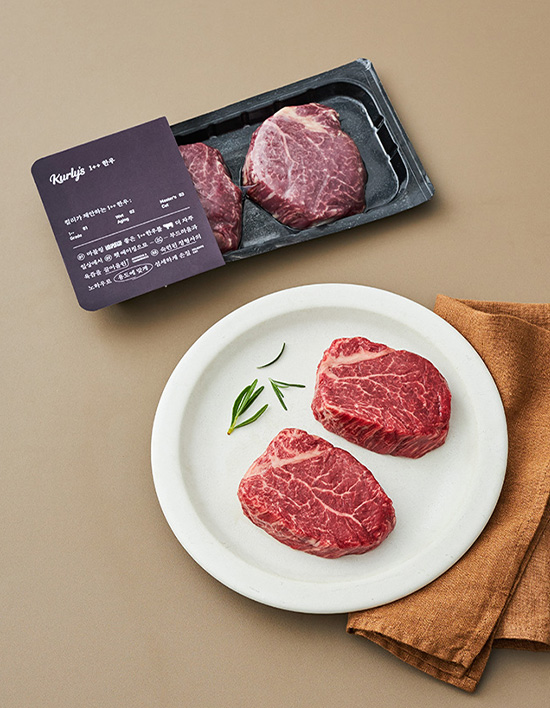 [Kurly's] 1++ 한우 안심 스테이크 250g (냉장)