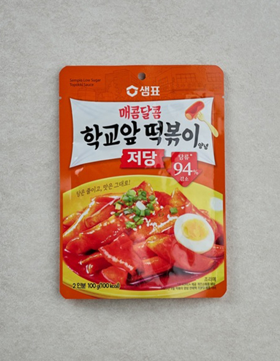 [샘표] 저당 매콤달콤 떡볶이양념 100g