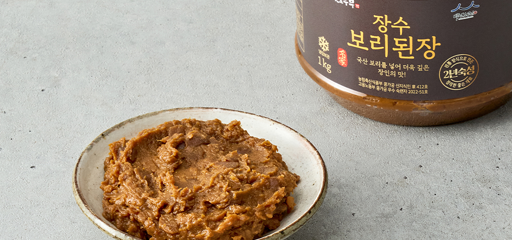[김구원선생] 국산보리 장수 된장 1kg - 마켓컬리