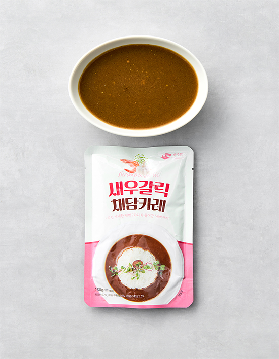 [순수람] 새우갈릭 채담카레 160g