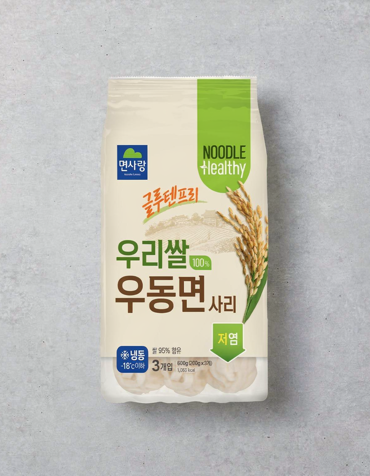 [면사랑] 우리쌀100%우동면사리 200g*3개입