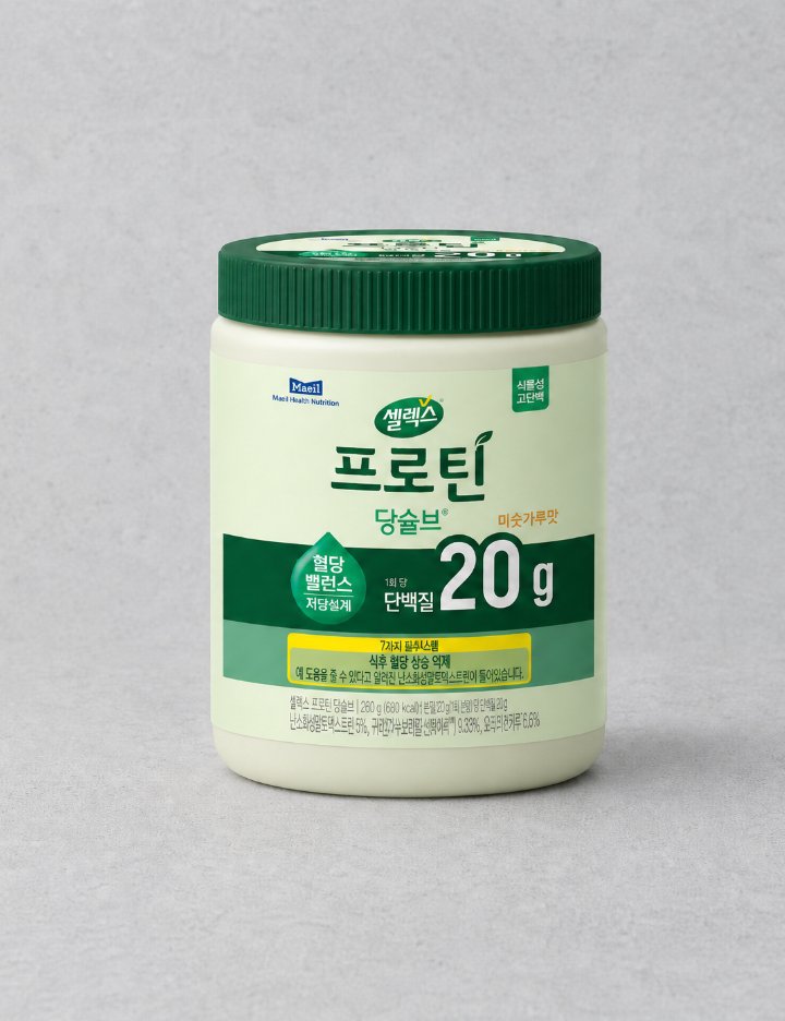 [셀렉스] 식물성 프로틴 당솔브 미숫가루맛 266g