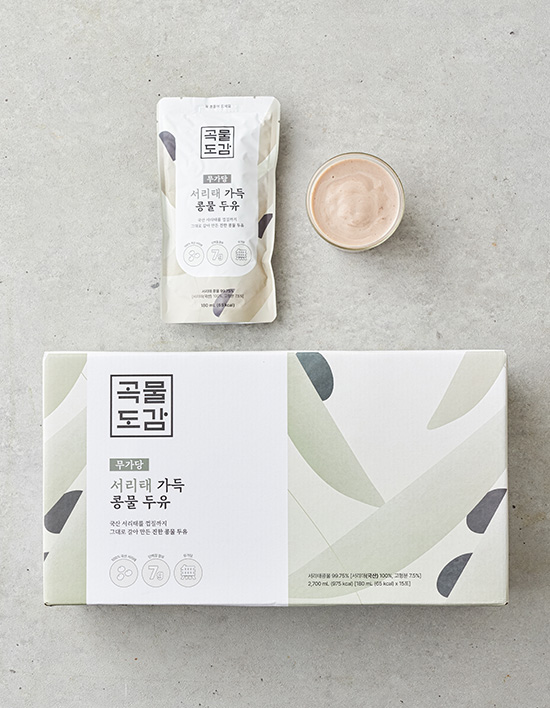 [곡물도감] 서리태 가득 콩물두유 (180mL X 15개)