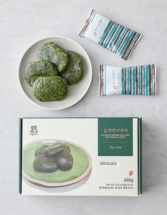 [마음이가] 들깨 현미 쑥떡 (50g X 12개)