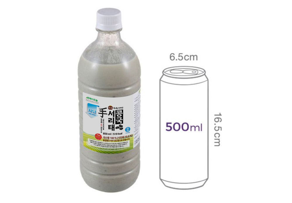 프레시오늘 껍질째 손수 영양가득 진한 저당 파주장단콩 콩국, 850ml, 1개 상세 이미지 2