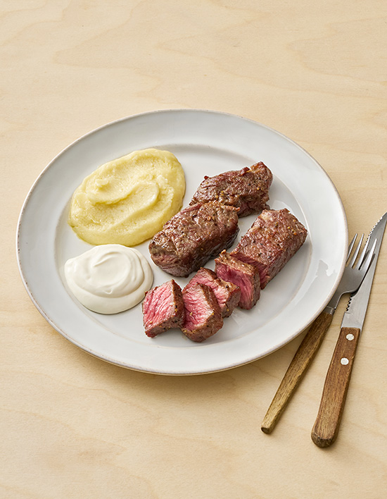 [파브리 셰프] 살치살 스테이크 w.치즈크림소스