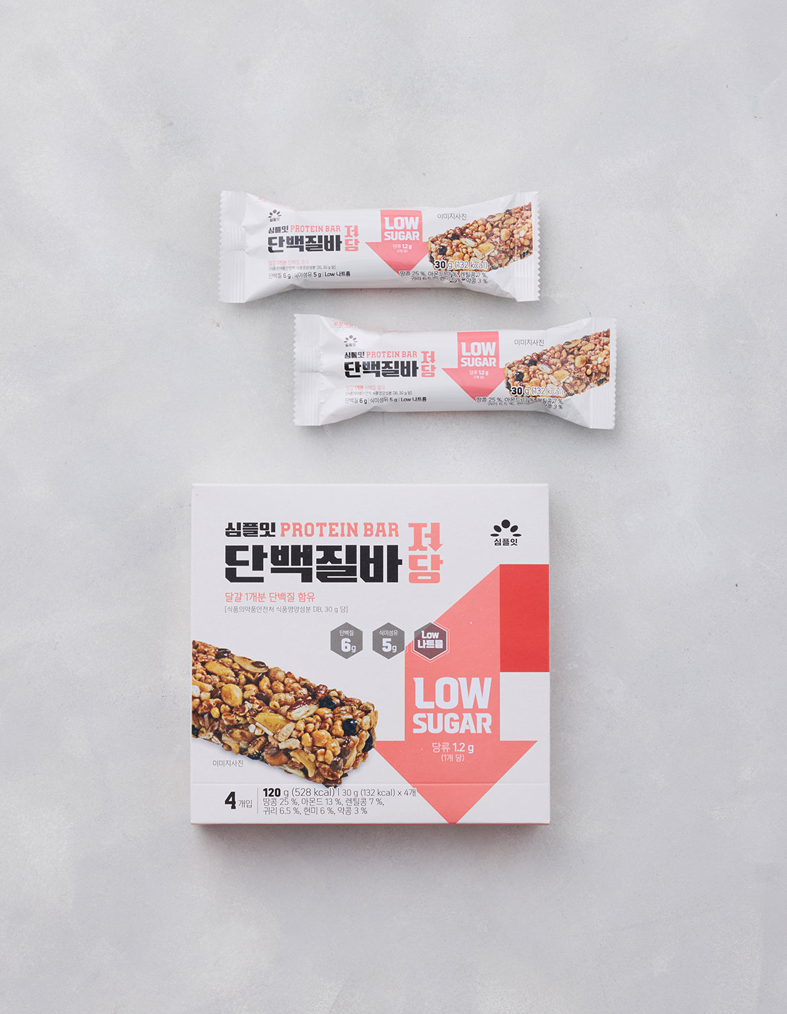 [심플잇] 저당 단백질바 30g x 4개입