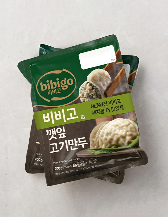 [비비고] 깻잎고기만두 400gX2개입