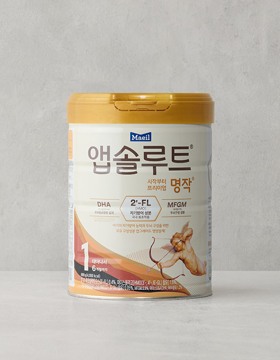 [앱솔루트] 프리미엄 명작 분유 1단계 800g (0일~6개월)