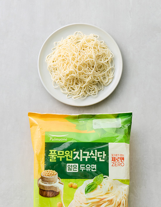 [풀무원] 식물성 지구식단 얇은 두유면