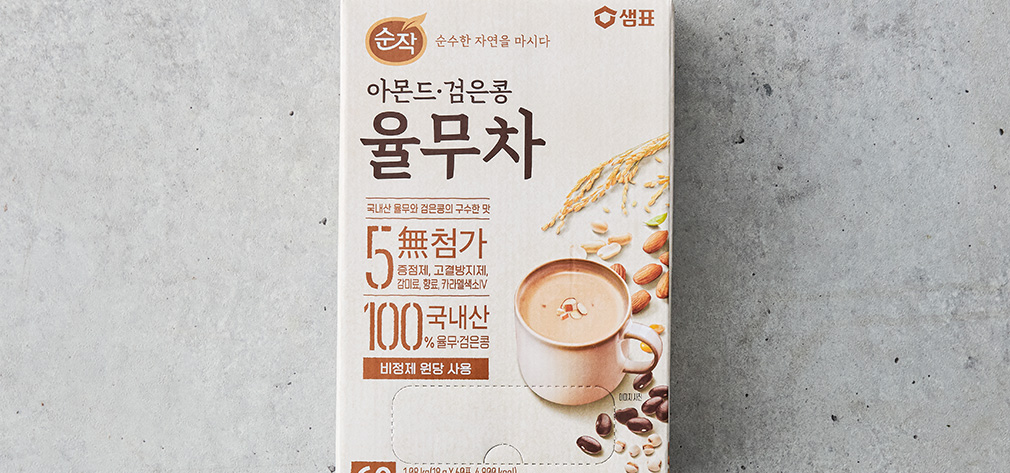 [샘표] 순작 아몬드 검은콩 대용량 율무차 (18g X 60개) - 마켓컬리