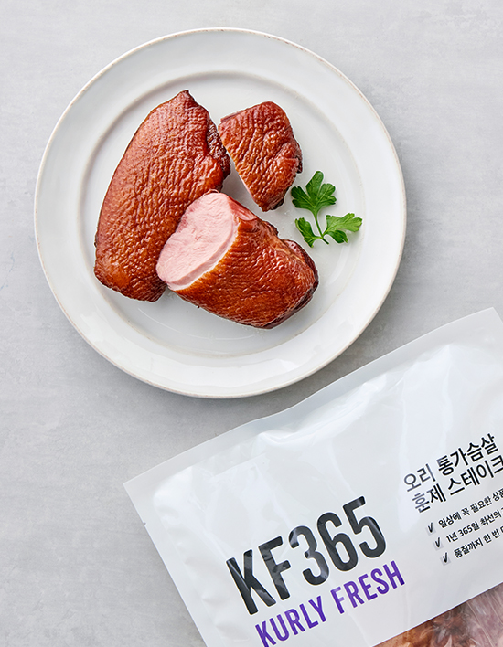 [KF365] 통가슴살 훈제오리 스테이크 450g