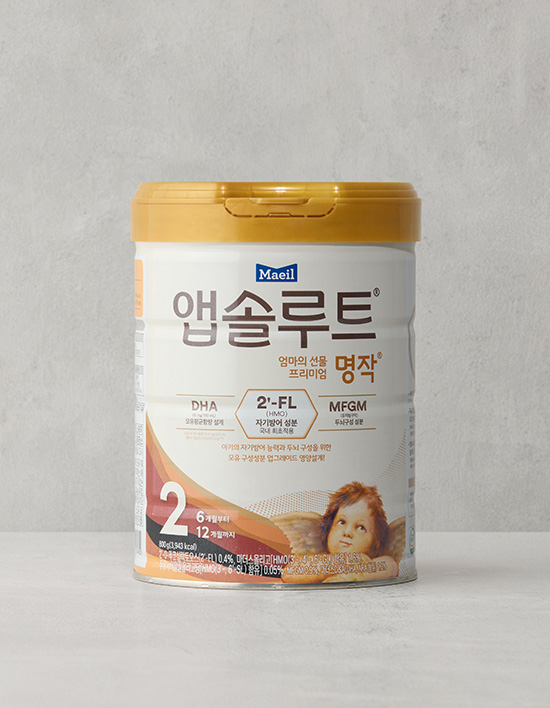 [앱솔루트] 프리미엄 명작 분유 2단계 800g (6개월~12개월)