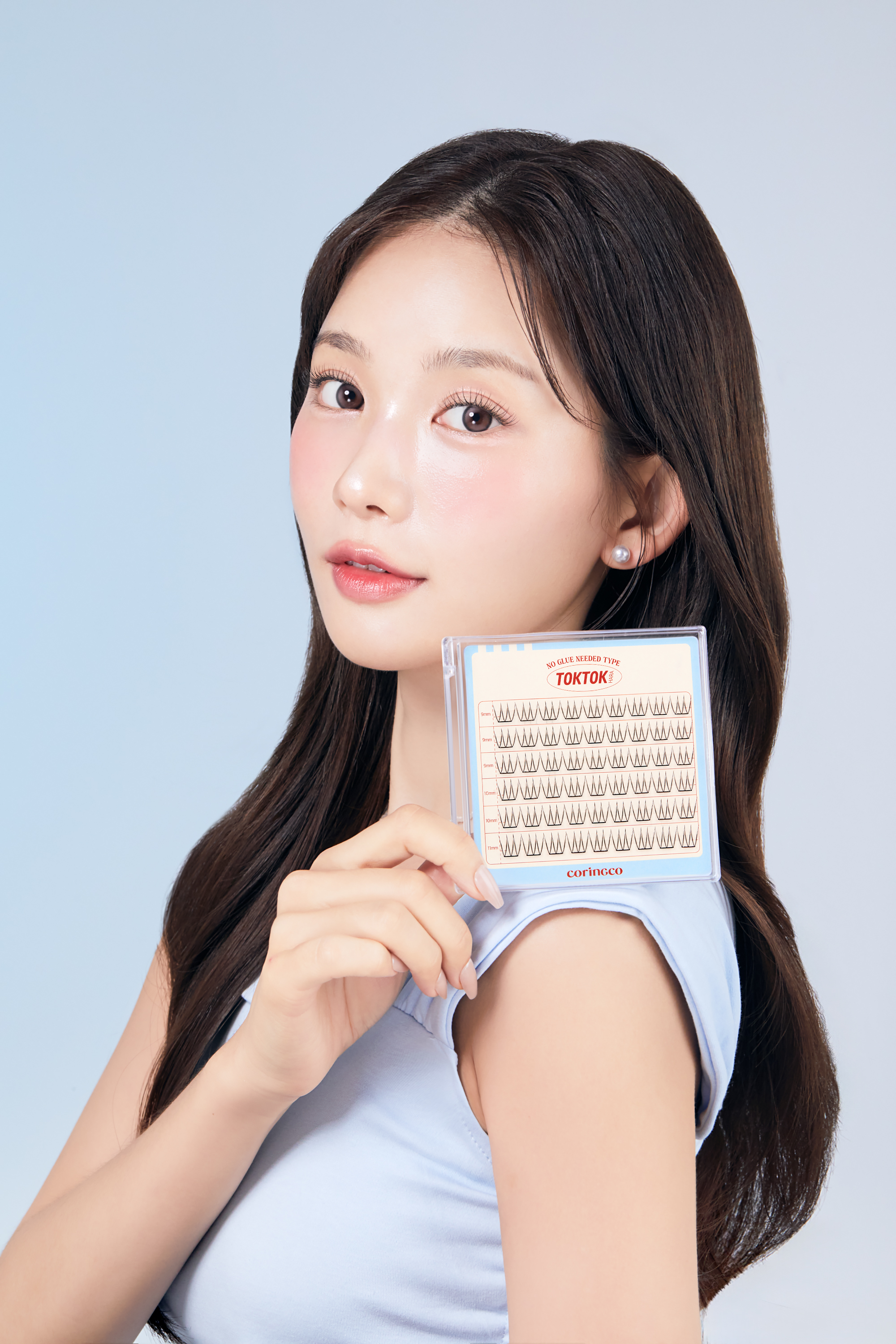 [코링코] 톡톡하라 노글루 속눈썹 10종, 택1