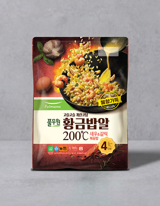 [풀무원] 황금밥알 새우&갈릭 볶음밥 (4개입)