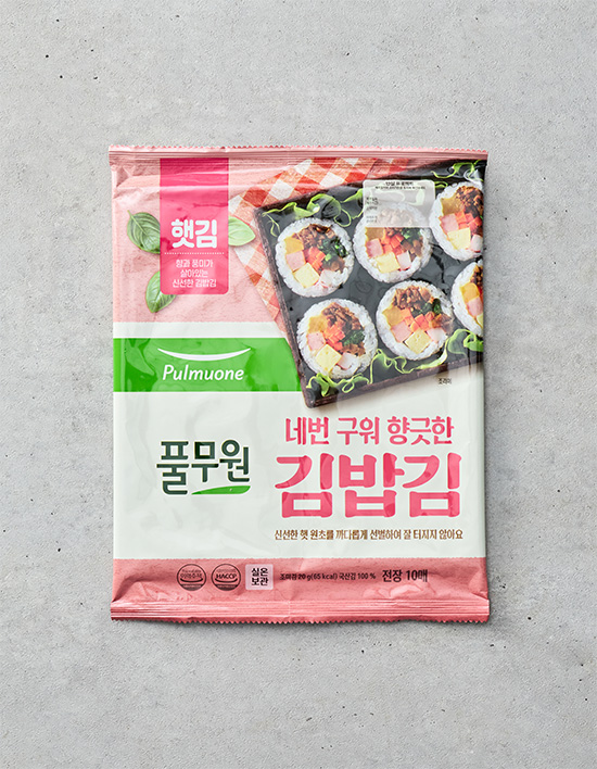 [풀무원] 네번 구워 향긋한 김밥김 20g (10매)
