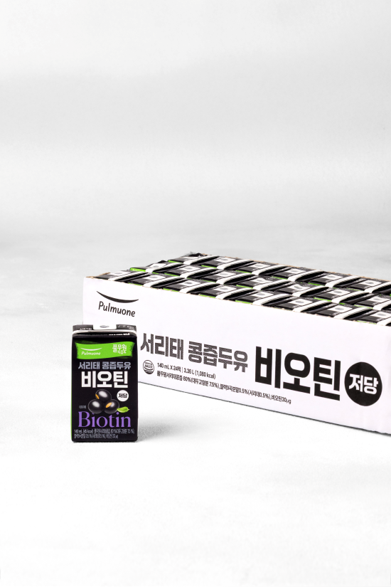 [풀무원녹즙] 저당 서리태 비오틴 콩즙 두유 (140mL X 24개)