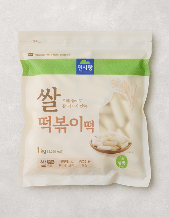 [면사랑] 쌀 떡볶이떡 1kg (지퍼백)