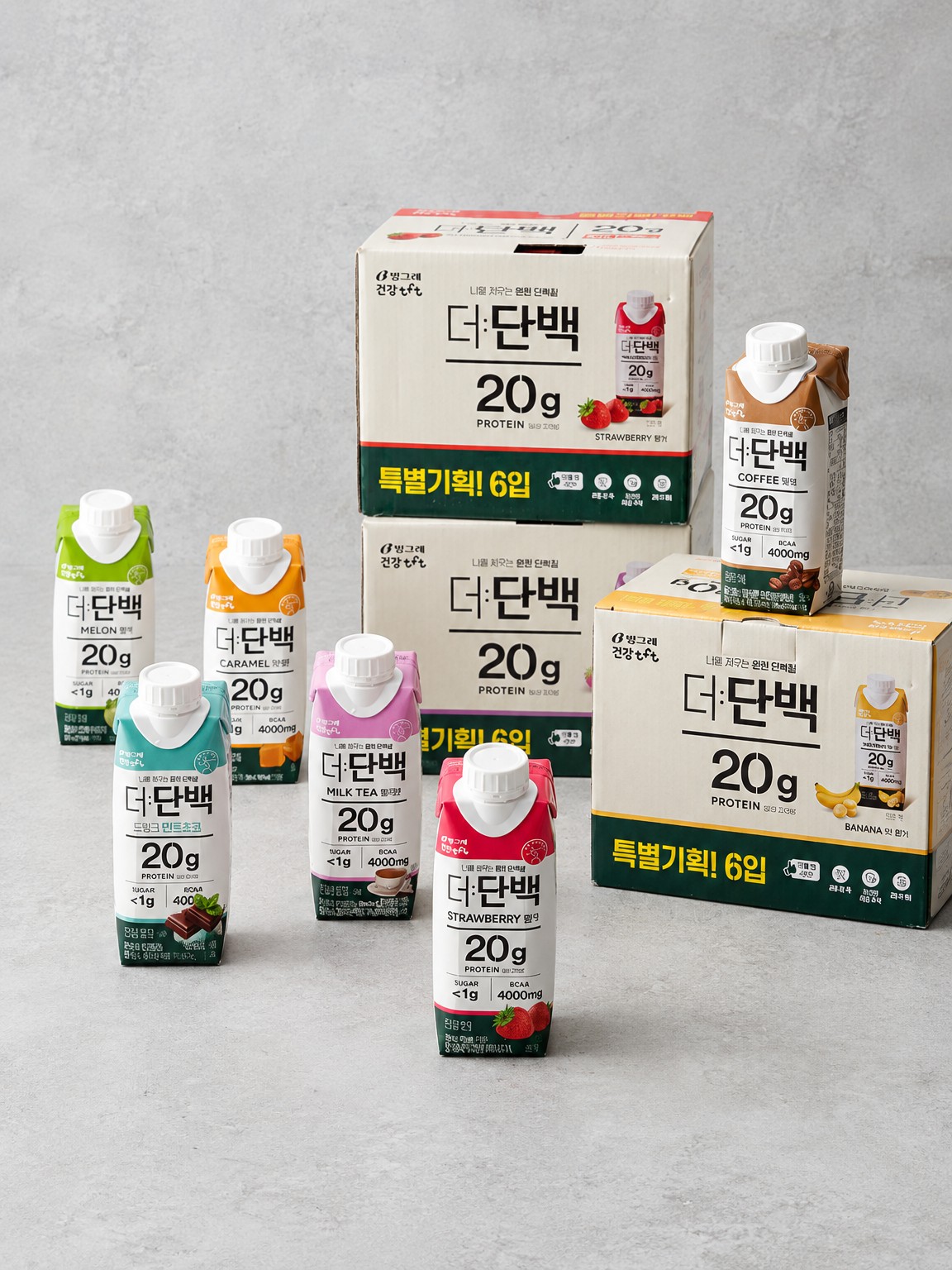 [더단백] 프로틴 단백질 드링크 8종 (6개입), 택1