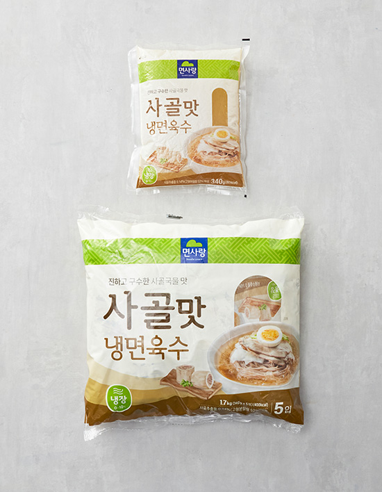 [면사랑] 사골맛 냉면육수 340gx5개