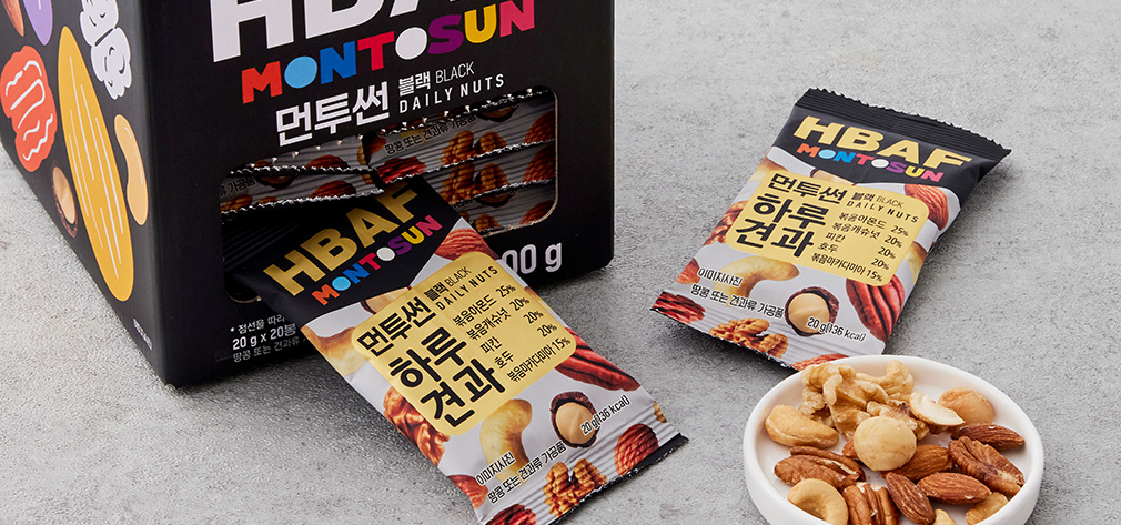 HBAF] 먼투썬 하루견과 블랙 20gx20봉 - 마켓컬리