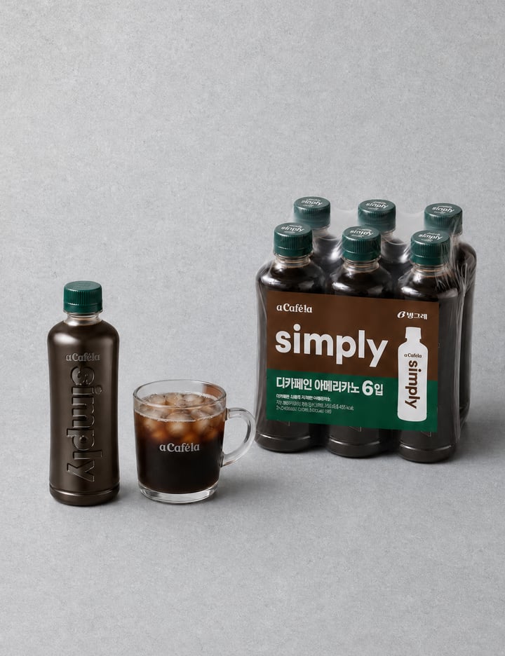 [아카페라] 심플리 디카페인 아메리카노 (400mL X 6개)