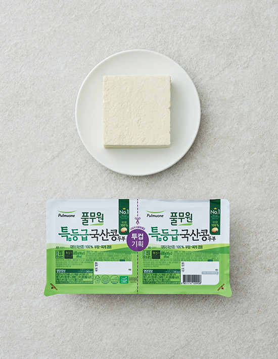 [풀무원] 특등급 국산콩 두부 (부침찌개 겸용) 300gx2