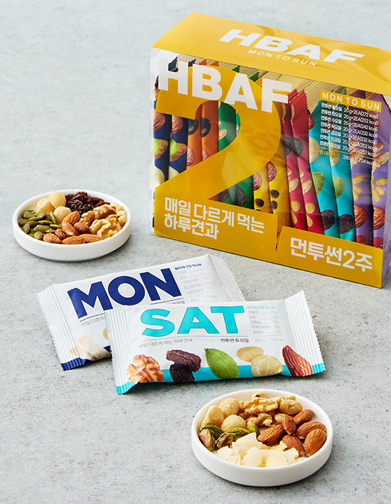 [HBAF] 매일 색다른 먼투썬 하루견과 2주 (20gX14봉)