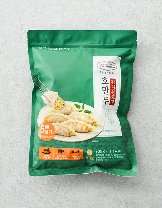 [호텔컬렉션] 에센셜 호만두 김치 왕교자 735g