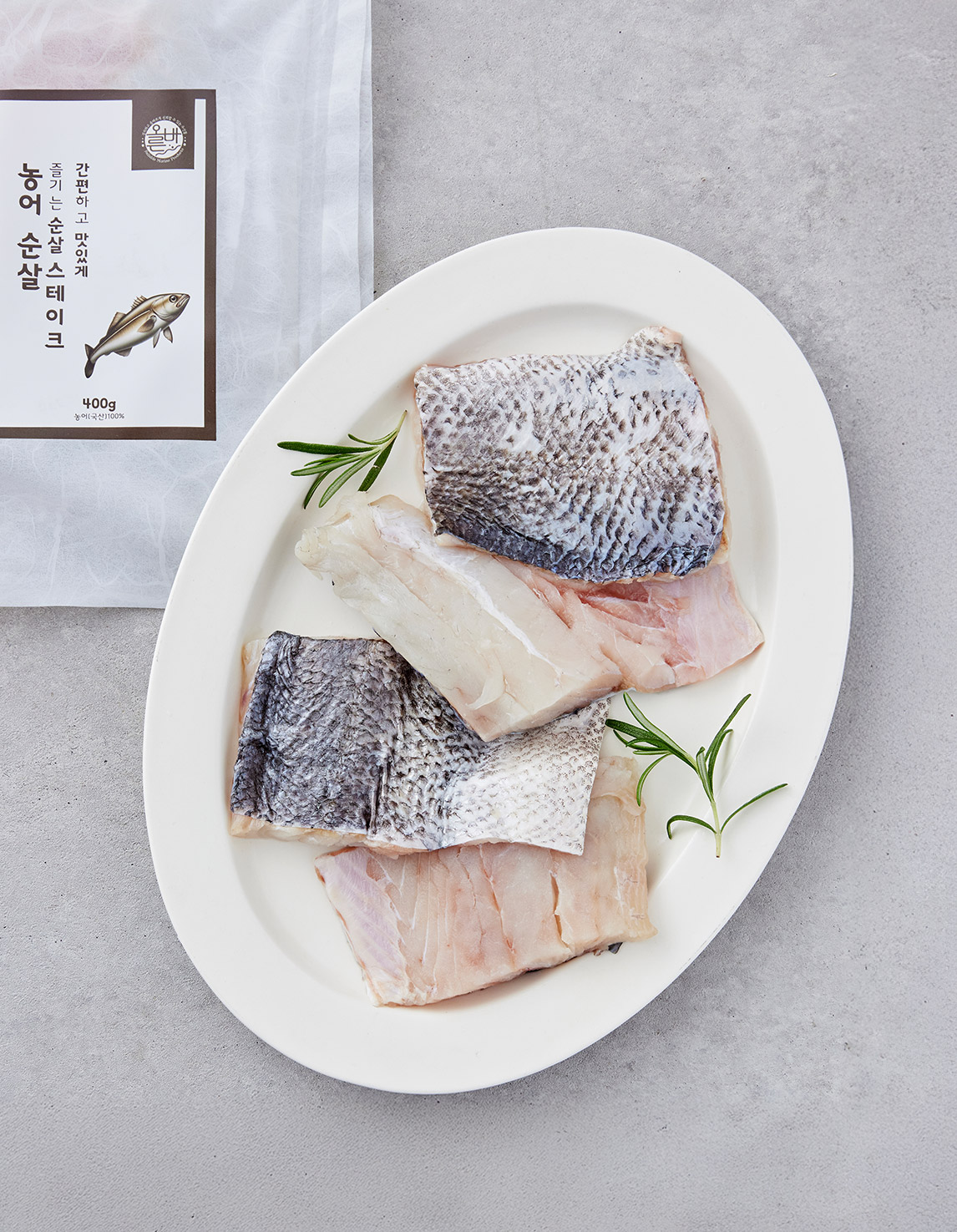 순살 농어 스테이크 400g (냉동)