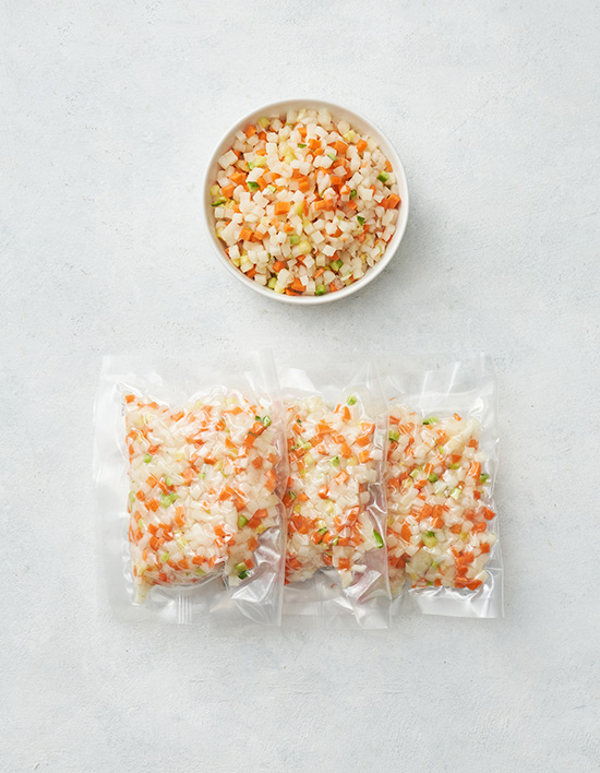 [바름팜] 친환경 볶음밥용 채소 120g x 3입