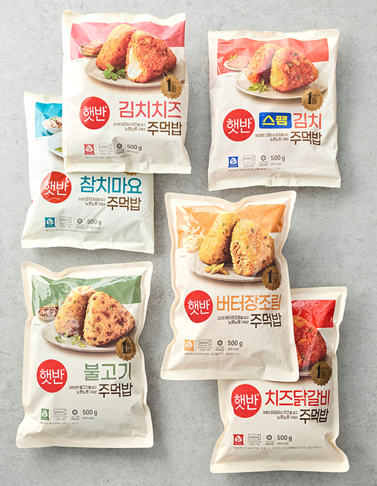 [햇반/쿡반] 노릇노릇 주먹밥 500g 6종 (택1)
