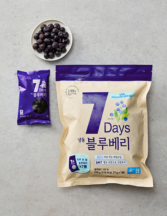 [자연원] 7days 냉동 빅 블루베리 (77g*7입)