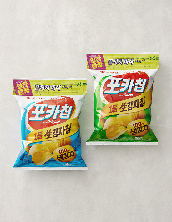 오리온] 포카칩 지퍼백 2종 (택1) - 마켓컬리