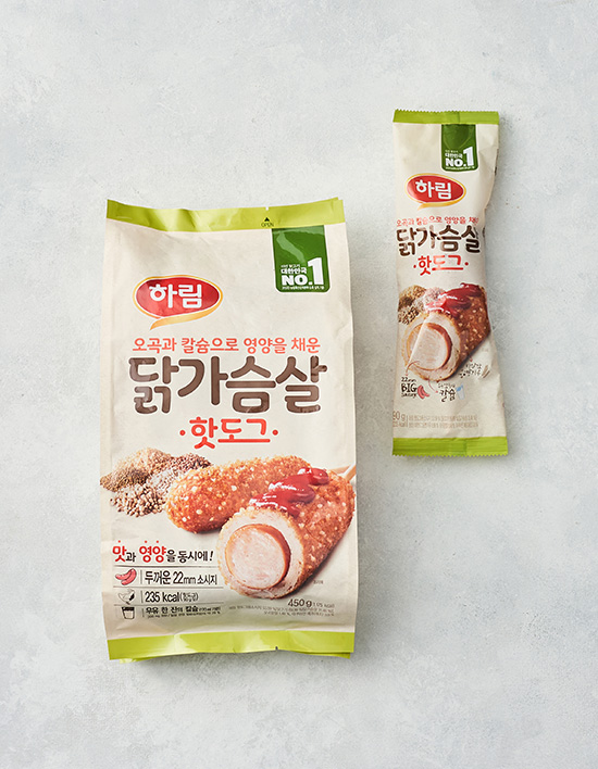 [하림] 닭가슴살 핫도그 450g(90gX5개입)
