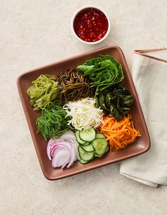 [도리깨침] 채소를 더한 해초비빔밥