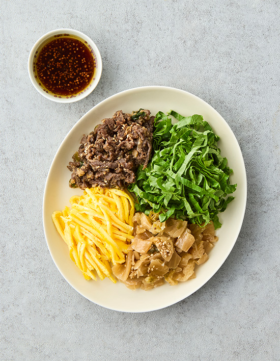 [비움반찬] 들기름 묵은지 비빔밥 (2인분)