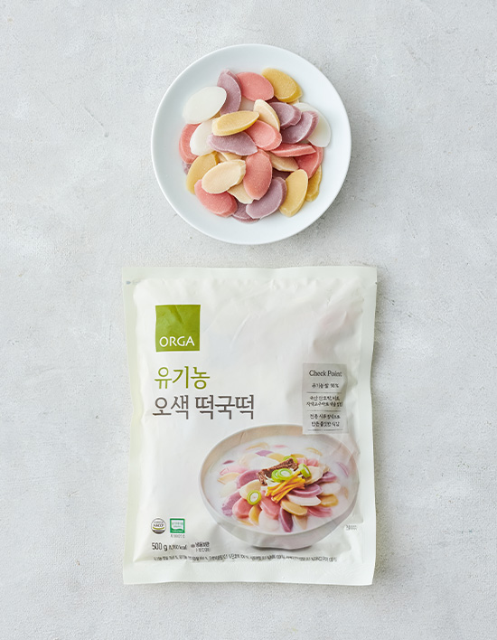 [올가] 유기농 오색 떡국떡 500g