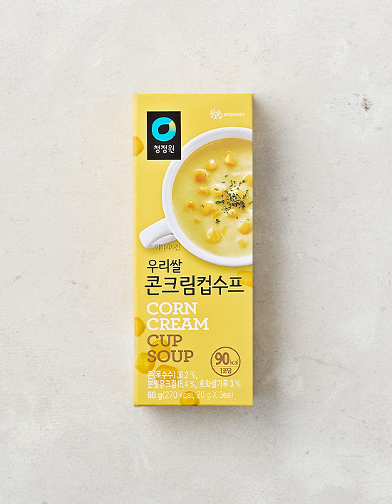 [청정원] 우리쌀 콘크림 컵수프 60g