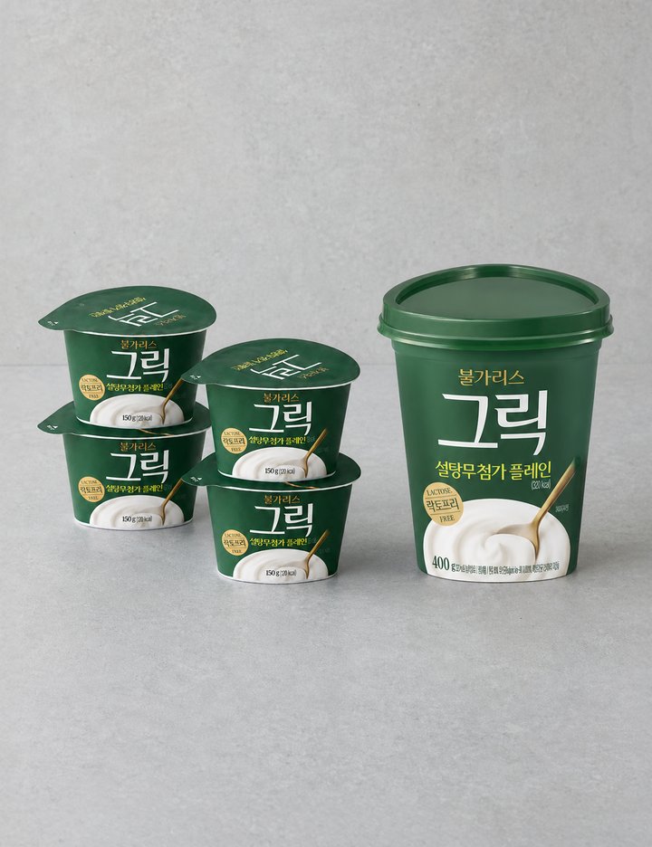 [남양] 불가리스 그릭 요거트 설탕 무첨가 플레인 2종