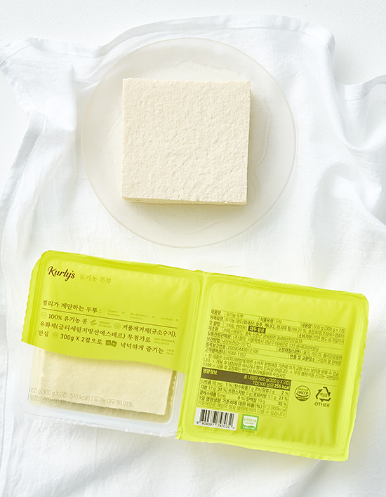 [Kurly's] 유기농 2컵 두부 (300g*2컵)